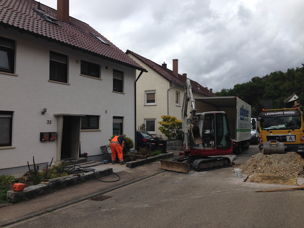 Objektüberwachung auf der Baustelle